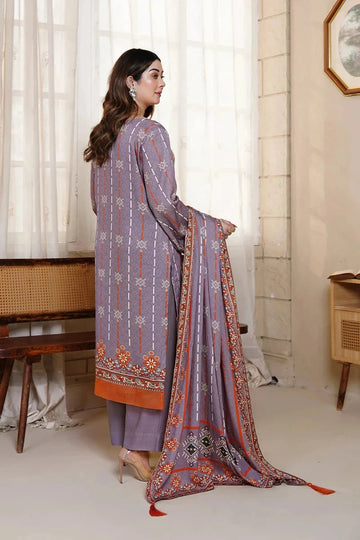 3PC Printed stitched Kotail Linen Suit KKT-3610 - Embroidered - KHAS STORES US -